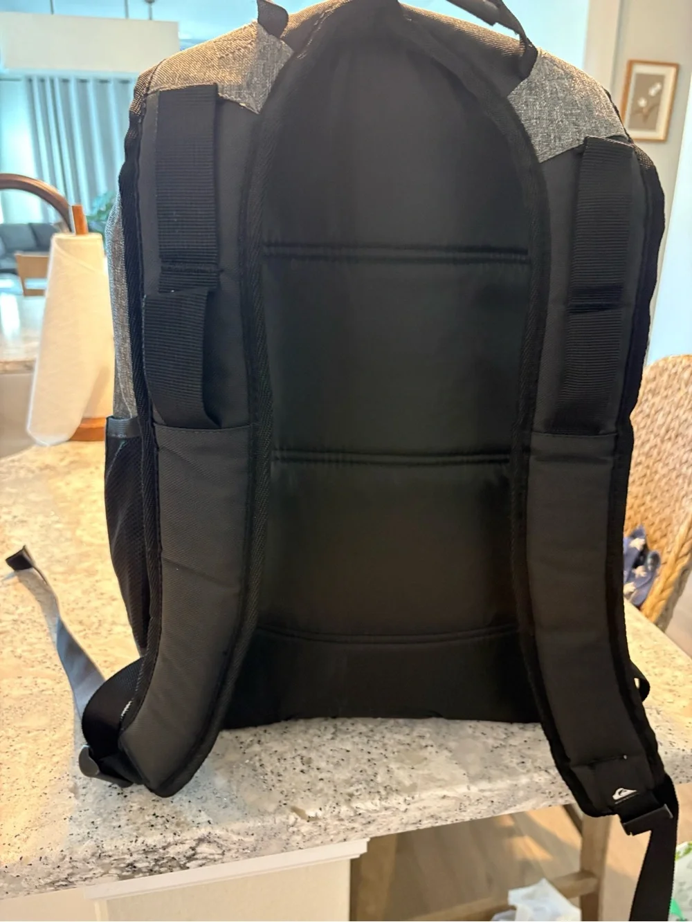 Quiksilver Gray Textured Everyday Backpack